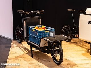 Santos zeigte außerdem ein neues Cargobike, das sich in den letzten Zügen der Entwicklung befindet.