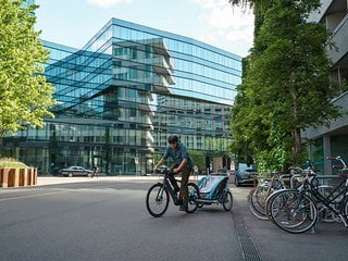 Dank des starken Bosch-Motors ist der Anhängerbetrieb kein Problem.