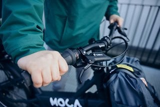 Am Moca sind starke MTB-Scheibenbremsen verbaut.