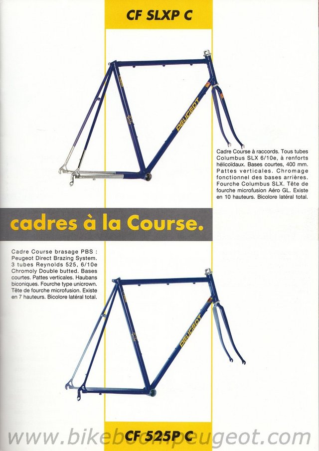 Peugeot 1992 France Course Brochure CFSLXPC CF525PC.jpg