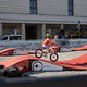 Ein Pop-Up-Pumptrack in der Ludwigstraße bietet auch in diesem Jahr wieder eine Gelegenheit für Kids ...